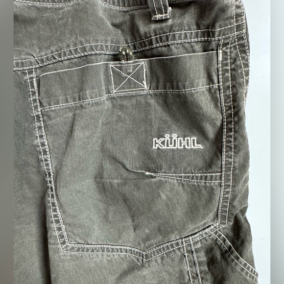 KÜHL Ramblr shorts olive green vintage patina dye cargo pockets Men 38 - Picture 12 of 15